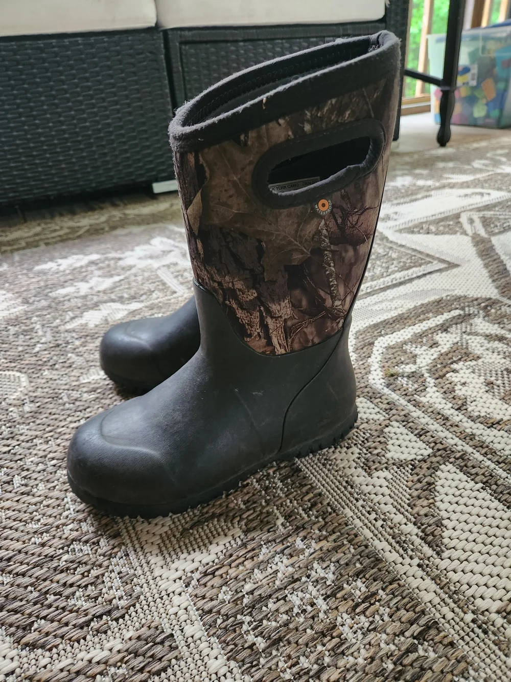 Boys Bogs Boots Real Camo Size 1